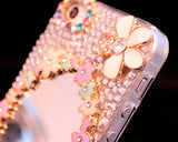 3D Flower Series Bling iPhone 6 Plus Crystal Case (5.5 inches) -Mirror