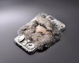 Furry Series Bling iPhone 6 Plus Crystal Case (5.5 inches) - Black