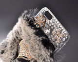 Furry Series Bling iPhone 6 Plus Crystal Case (5.5 inches) - Black