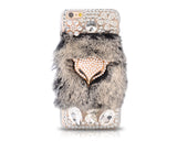 Furry Series Bling iPhone 6 Plus Crystal Case (5.5 inches) - Black