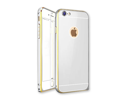 Stylish Bumper Series iPhone 6 Plus and 6S Plus Aluminum Case - Silver