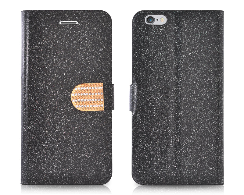 Twinkle Series iPhone 6 Plus Flip Leather Case (5.5 inches) - Black