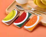 Fruit Series TPU Bumper and PC Clear Hard iPhone 7 Case - Orange