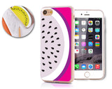 Fruit Series TPU Bumper and PC Clear Hard iPhone 7 Case - Dragon Fruit