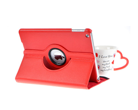 Rotating Series iPad Mini 4 Flip Leather Case - Red