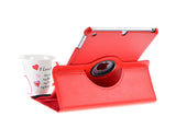 Rotating Series iPad Mini 4 Flip Leather Case - Red
