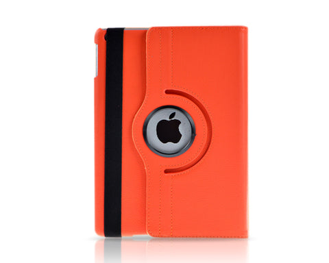 Rotating Series iPad Mini 4 Flip Leather Case - Orange