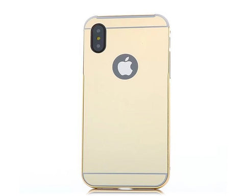 iPhone X Mirror Case Metal Frame and Back Case