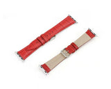 Crocodile 42mm Replacement Leather Watch Band for Apple Watch