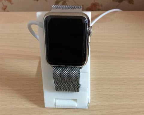 3D Printing Folding Charger Dock for 38mm / 42mm Apple Watch - White