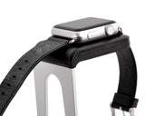 38mm/ 42mm Apple Watch Charging Stand Phone Holder - Silver