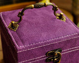 Retro Multi-purpose Three-tier Jewelry Box - Purple