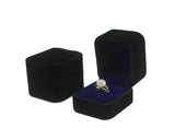 Premium Velvet Ring Box - Black