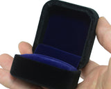 Premium Velvet Ring Box - Black
