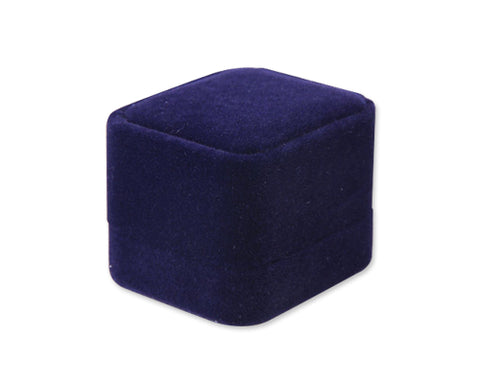 Premium Velvet Ring Box - Blue