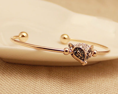 Baby Fox Crystal Bangle