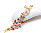 Colorful Peacock Crystal Bracelet
