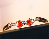 Princess Bowknot Red Crystal Bangle