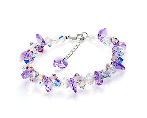 Frigid Violet Ice Bling Swarovski Crystal Bracelet