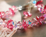 Frigid Pink Ice Bling Swarovski Crystal Bracelet