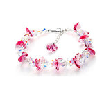 Frigid Pink Ice Bling Swarovski Crystal Bracelet