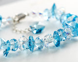 Frigid Cyan Ice Bling Swarovski Crystal Bracelet