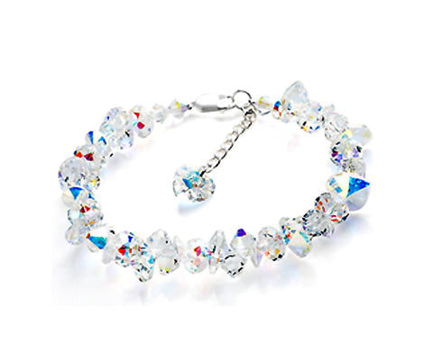 Frigid Silver Ice Bling Swarovski Crystal Bracelet