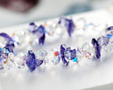 Frigid Lavender Ice Bling Swarovski Crystal Bracelet