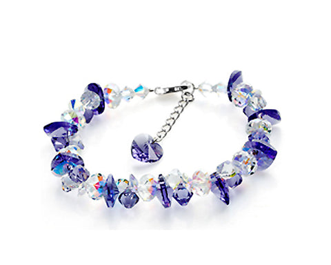 Frigid Lavender Ice Bling Swarovski Crystal Bracelet