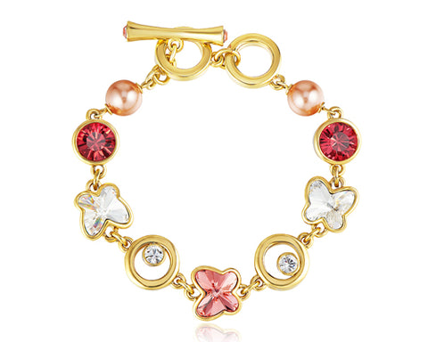 Adorned Butterfly Bling Swarovski Crystal Bracelet