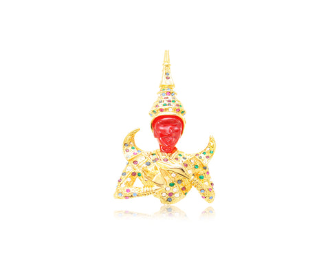 Thai Buddha Brooch Pin
