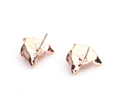 Fox Crystal Earrings Studs for Women