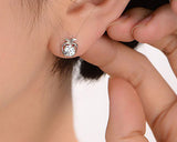 Apple Crystal Stud Earrings