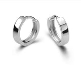 925 Sterling Silver Huggie Hoop Earrings 12mm