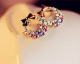 Sweet Ribbon Stud Earrings for Women