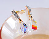 Drip Champagne Bling Swarovski Crystal Earrings