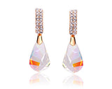 Drip Champagne Bling Swarovski Crystal Earrings
