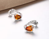 Adorable Rabbit Shaped Bling Swarovski Crystal Stud Earrings