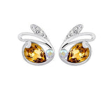 Adorable Rabbit Shaped Bling Swarovski Crystal Stud Earrings