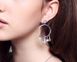 Starfish Bling Swarovski Crystal Dangle Earrings for Women