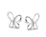 925 Sterling Silver Butterfly Stud Earrings