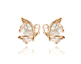 Rise Butterfly Crystal Stud Earrings for Women