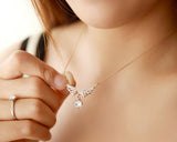 Angle Wing Crystal Necklace