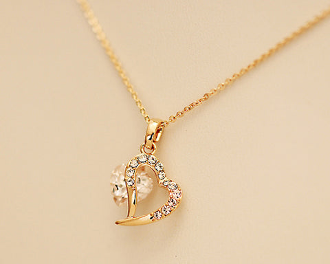 Heart Crystal Necklace