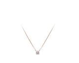 Mini Round Diamond Crystal Necklace