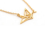 Peace Dove Gold Necklace