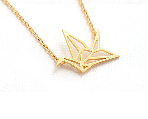 Peace Dove Gold Necklace