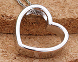 Open Heart 925 Sterling Silver Necklace