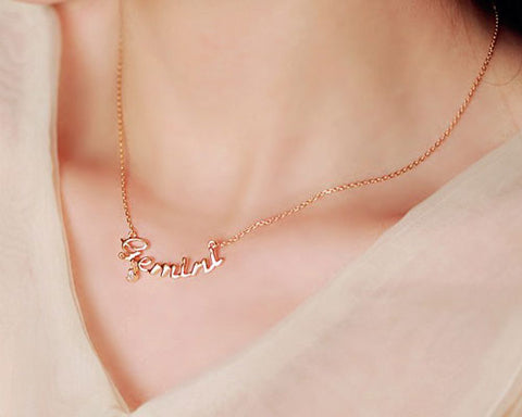 Constellation Sagittarius Crystal Necklace