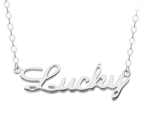 925 Sterling Silver Personalized Custom Name Pendant Necklace